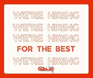 HIRING FOR THE BEST! We aren't afraid to say it - we only want the bes